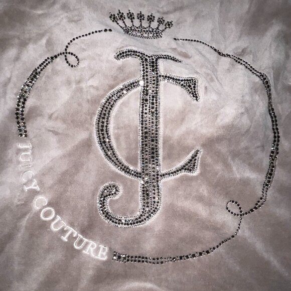 Juicy Couture Zip-up Sweater- Beige SMALL - Picture 1 of 7